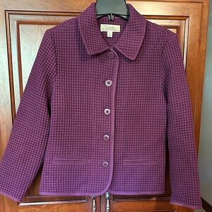 Saba Textured Plum Blazer